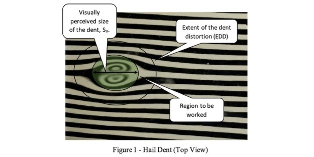 Vehicle Dent Measurement Image